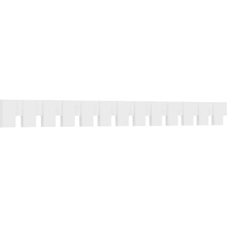 Ekena Millwork Wilson Architectural Grade PVC Dentil Block Trim, 7"H x 1"P x 91"L DENP07WIL02